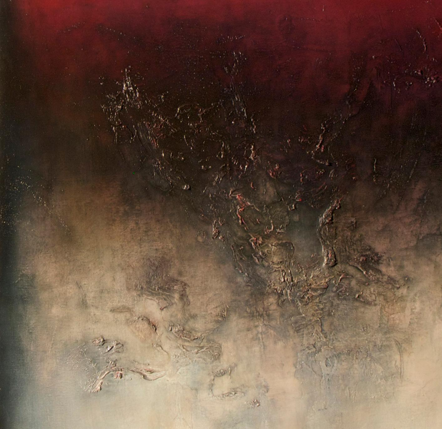 Nocturne IV, Contemporary Abstract Oil Painting - Brown Abstract Painting by Alexandre Valette