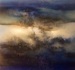 Le Bleu, Contemporary Abstract Oil Painting