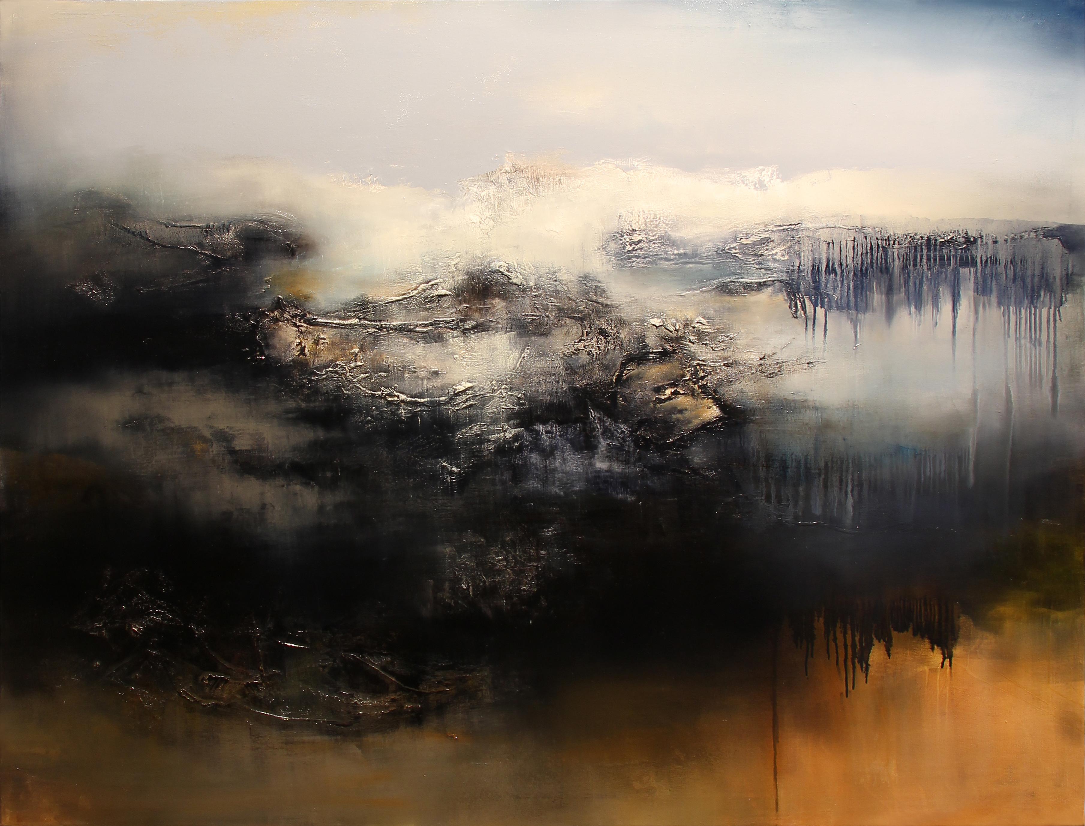 Alexandre Valette Interior Painting - Le Gris, Contemporary Abstract Oil Painting