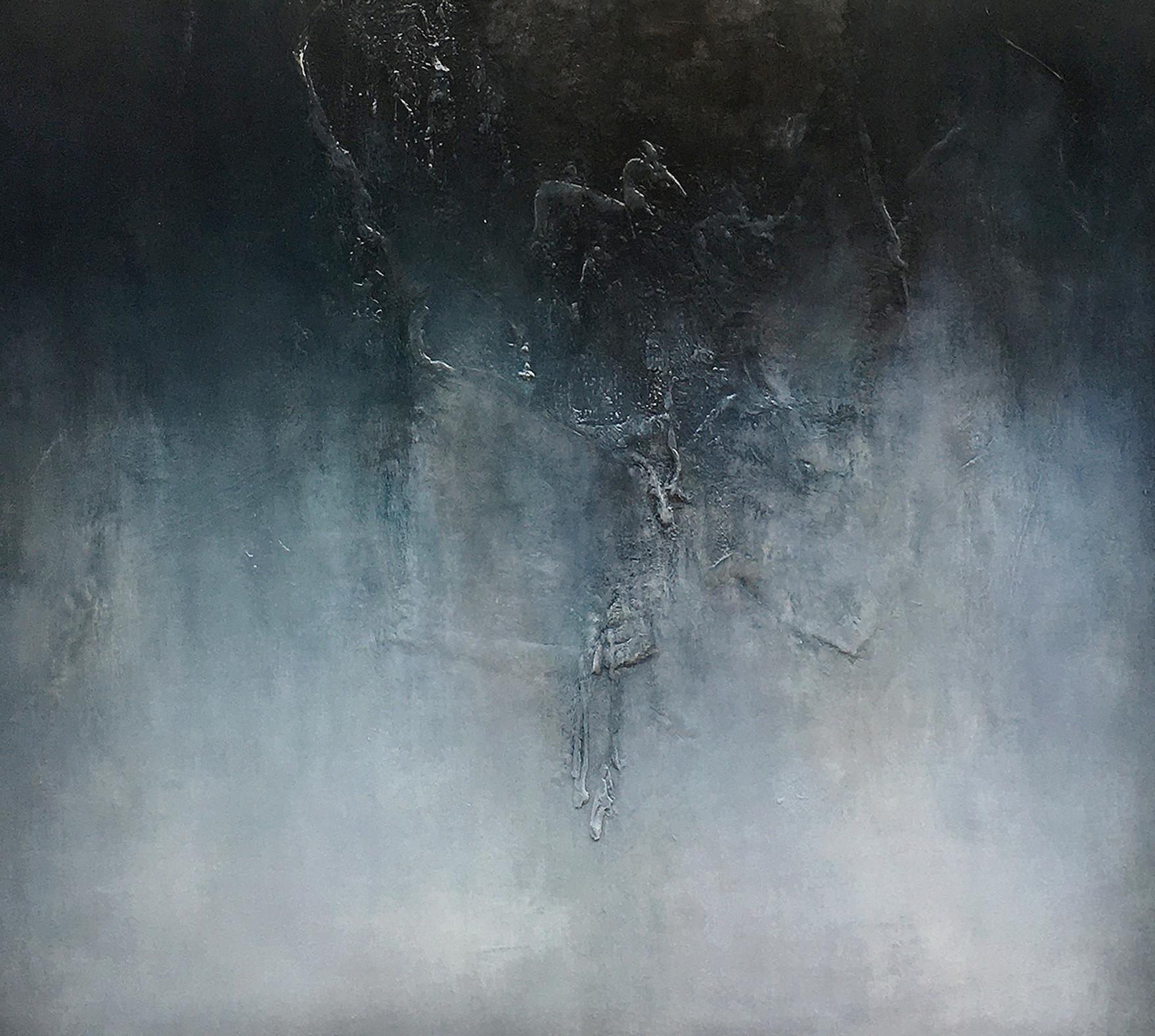 Nocturne VI, Contemporary Abstract Oil Painting - Black Abstract Painting by Alexandre Valette
