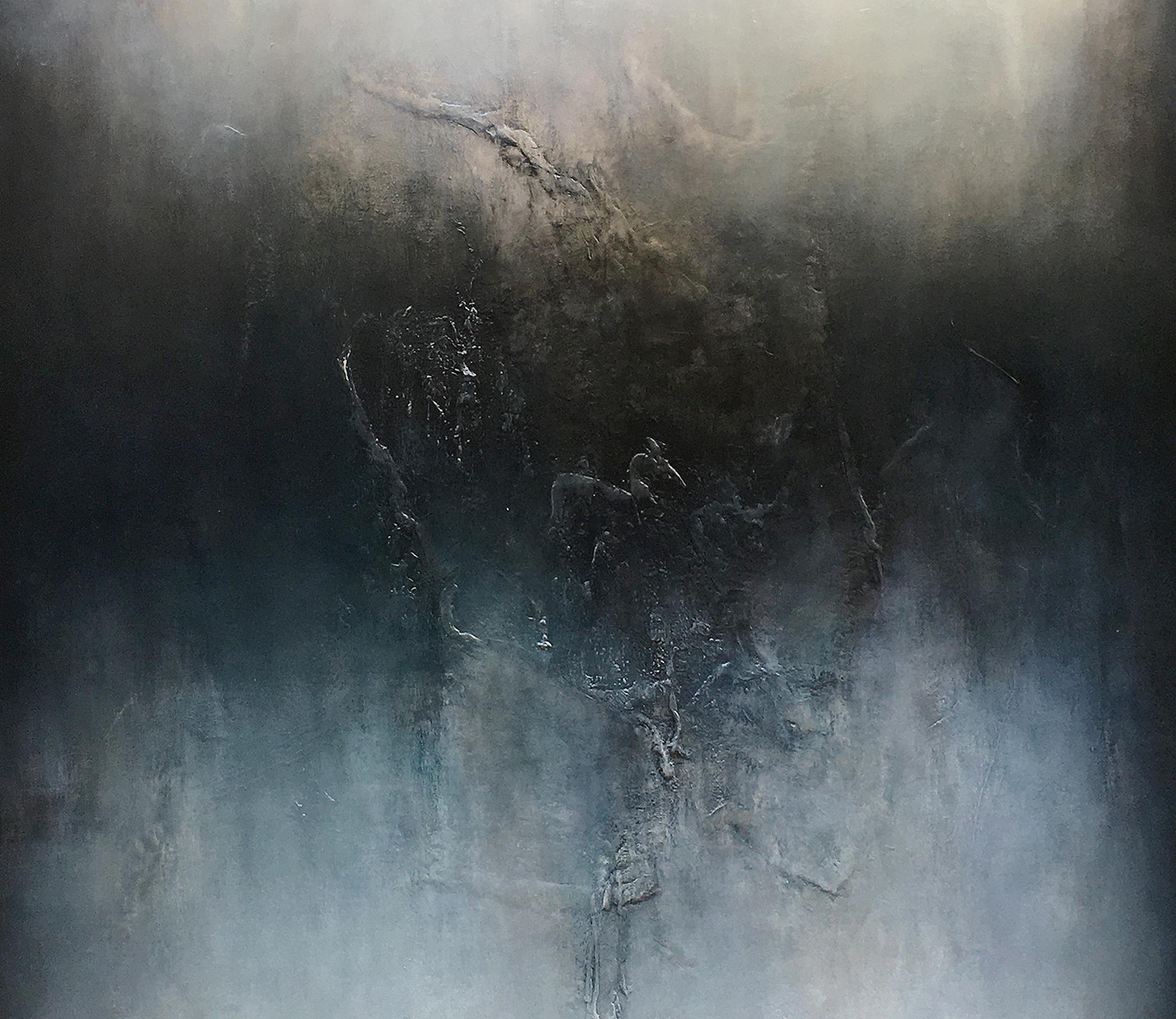 Nocturne VI is a Contemporary Abstract Oil Painting by Alexandre Valette who has a master degree in Art History and is a complete artist, influenced by the work of the great masters. He explores from a young age drawing through the human anatomy and