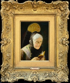 Antique Lady Reading