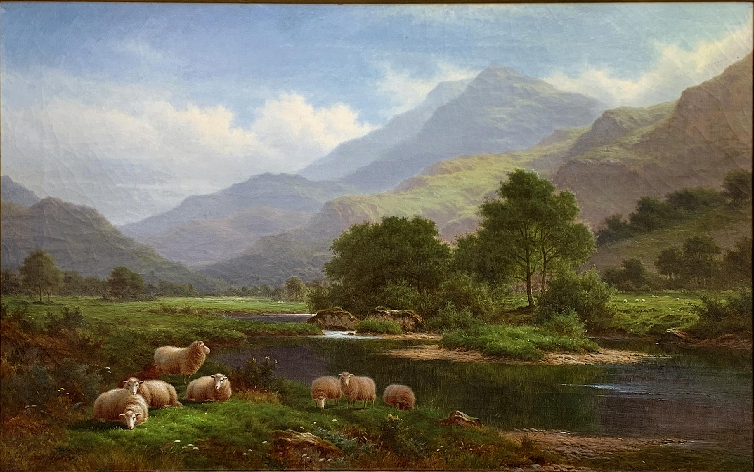 On the Llugwy, North Wales - Painting by Walter J. Watson