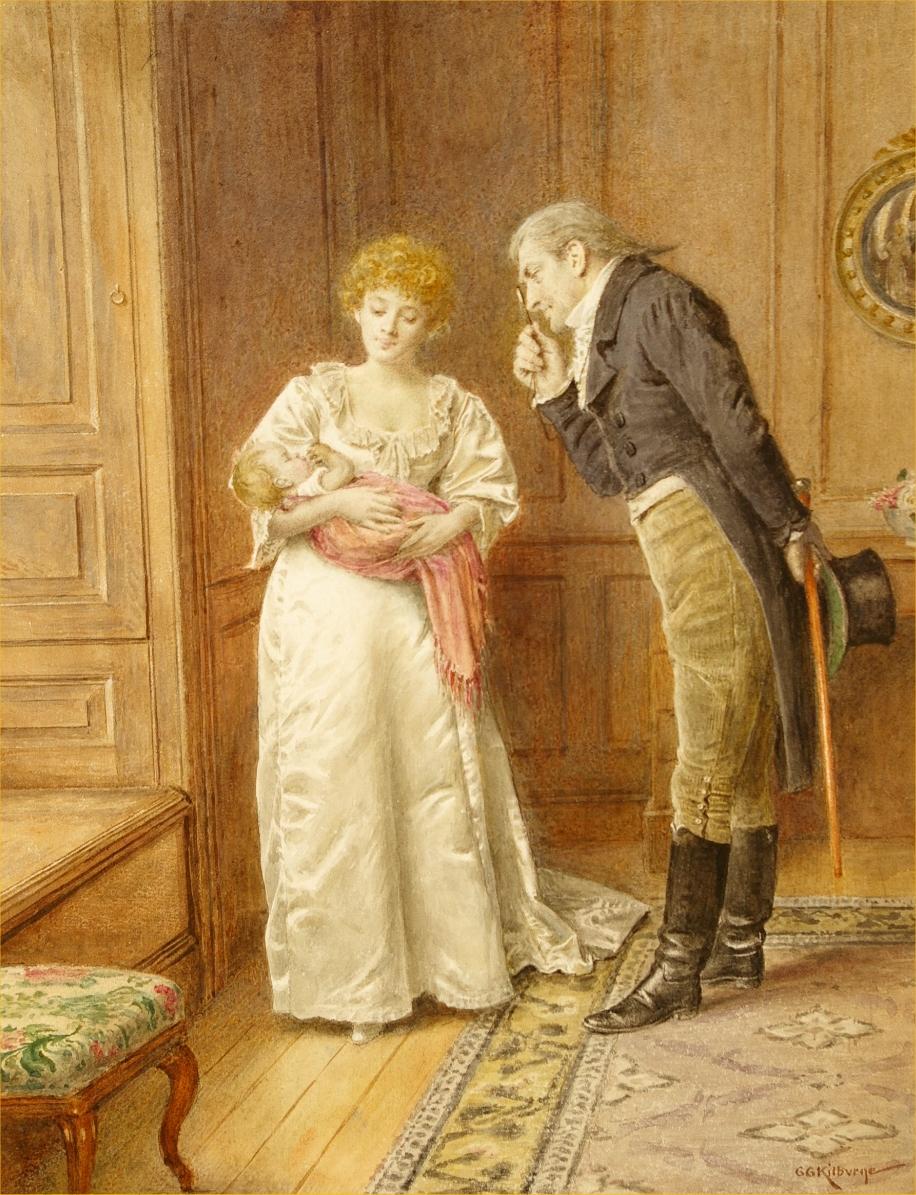 Il nuovo arrivo - Art di George Goodwin Kilburne