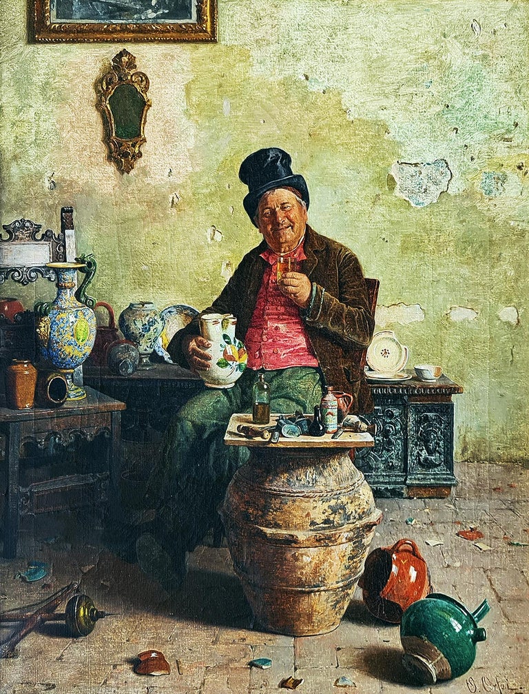 Making Merry - Painting by Orfeo Orfei
