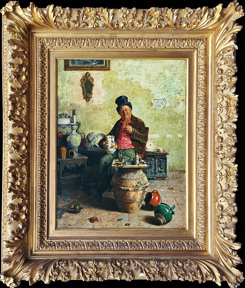 Figurative Painting di Orfeo Orfei - Fare l'allegria