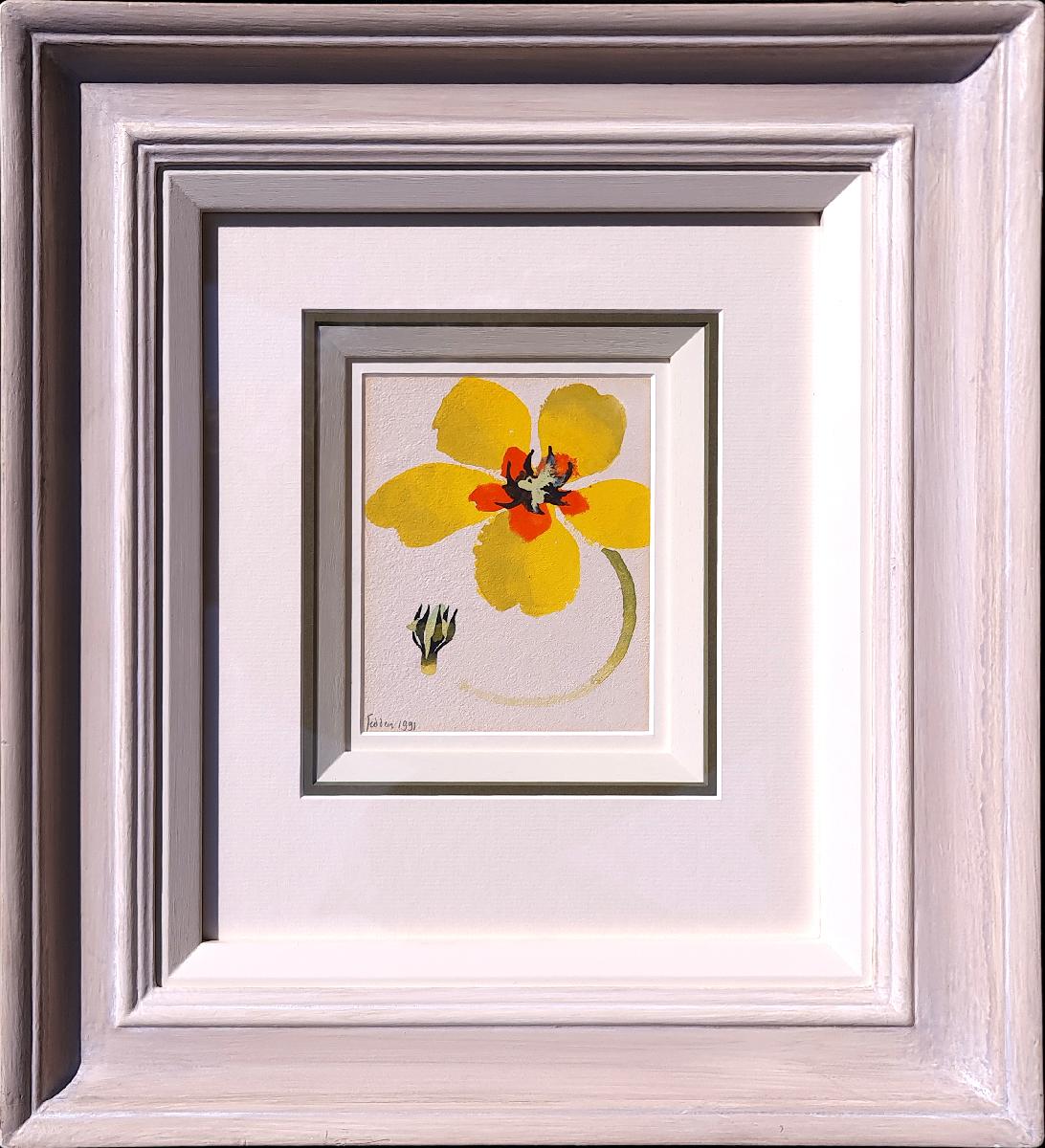 Still-Life Painting di Mary Fedden - Fiore