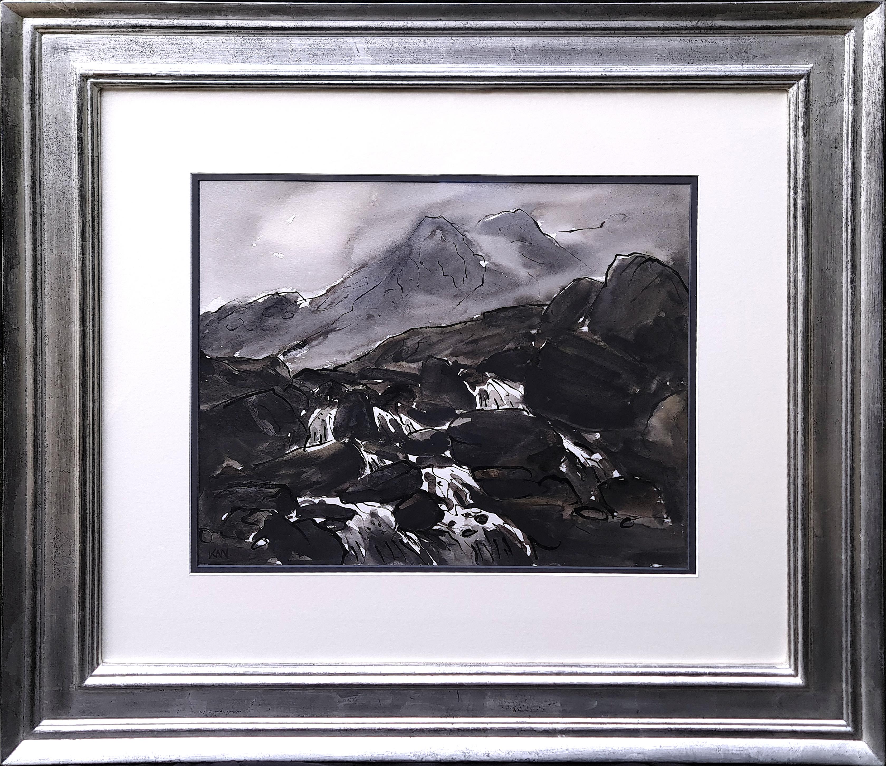 Abstract Drawing di Sir Kyffin Williams - Cascata sotto Idwal