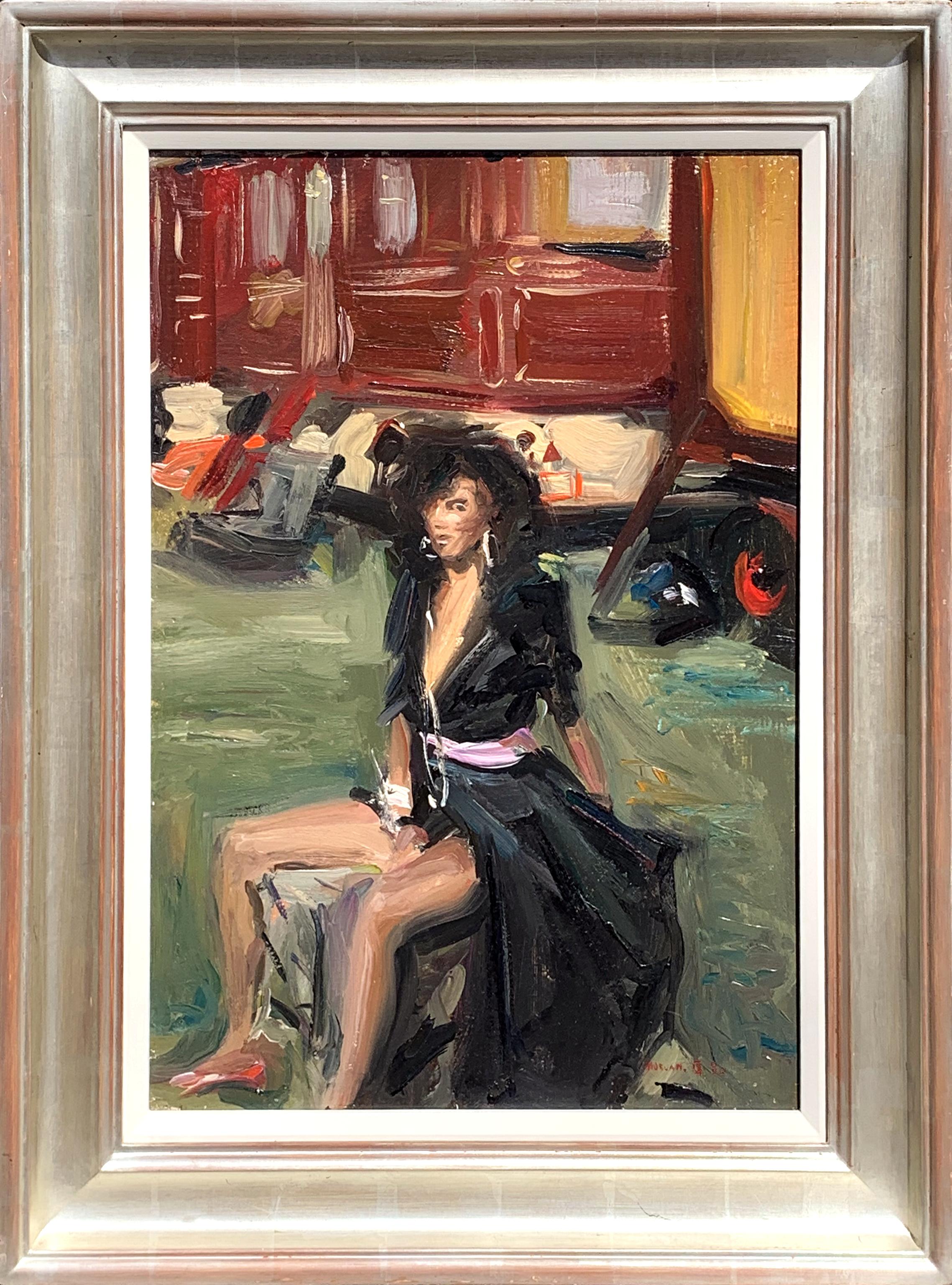 Howard Morgan Portrait Painting – Gypsymädchen