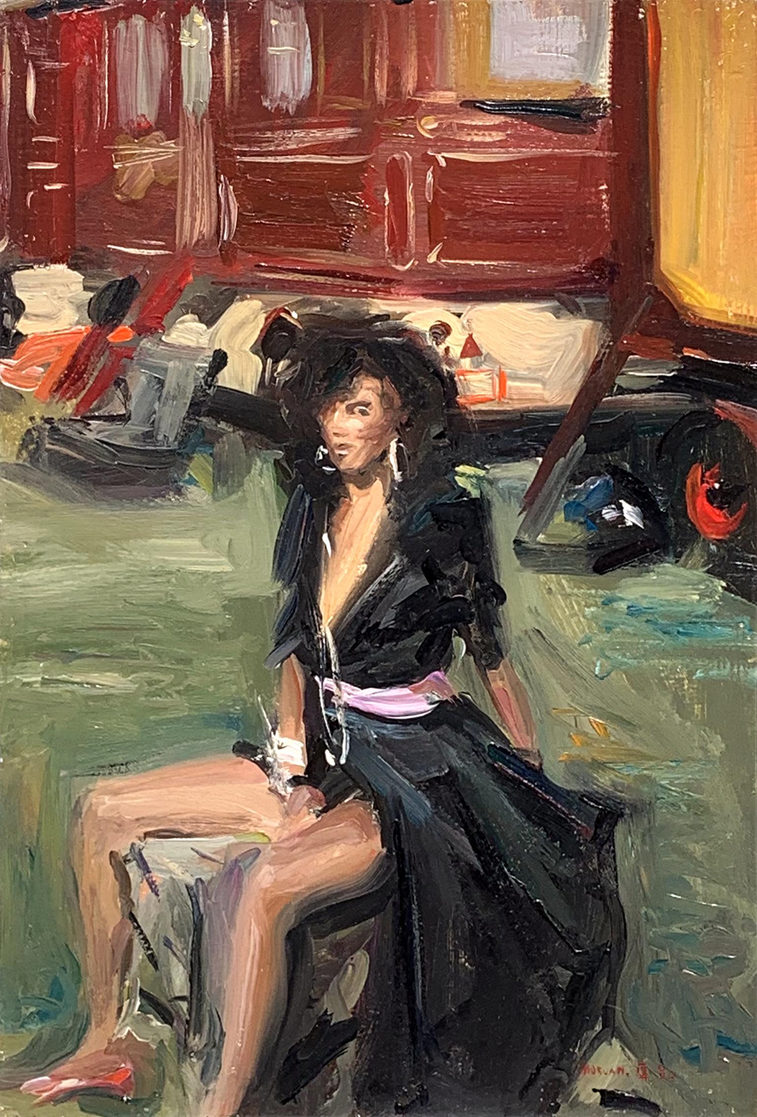 Gypsy Girl - Painting by Howard Morgan