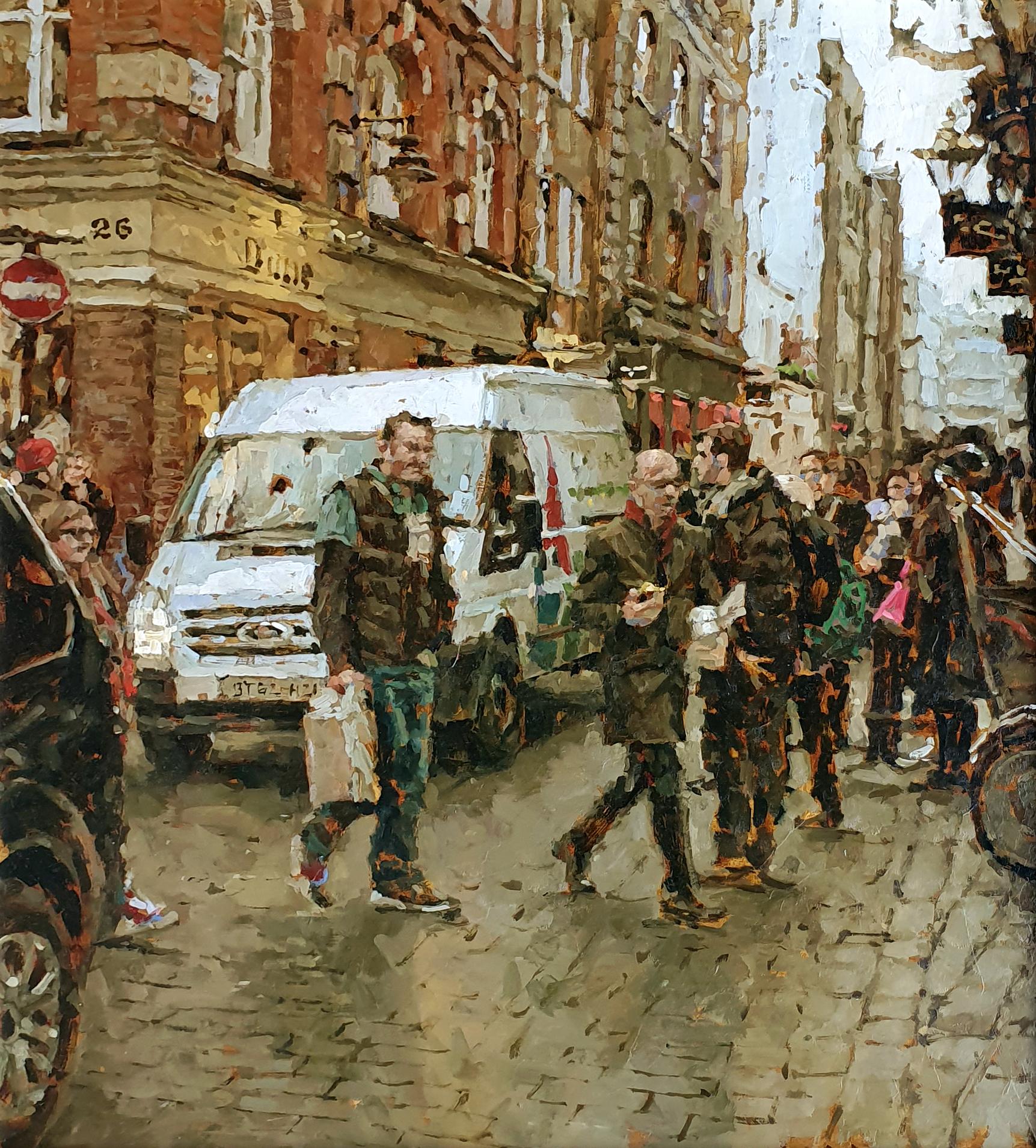 Covent Garden - Painting by Tony Karpinski