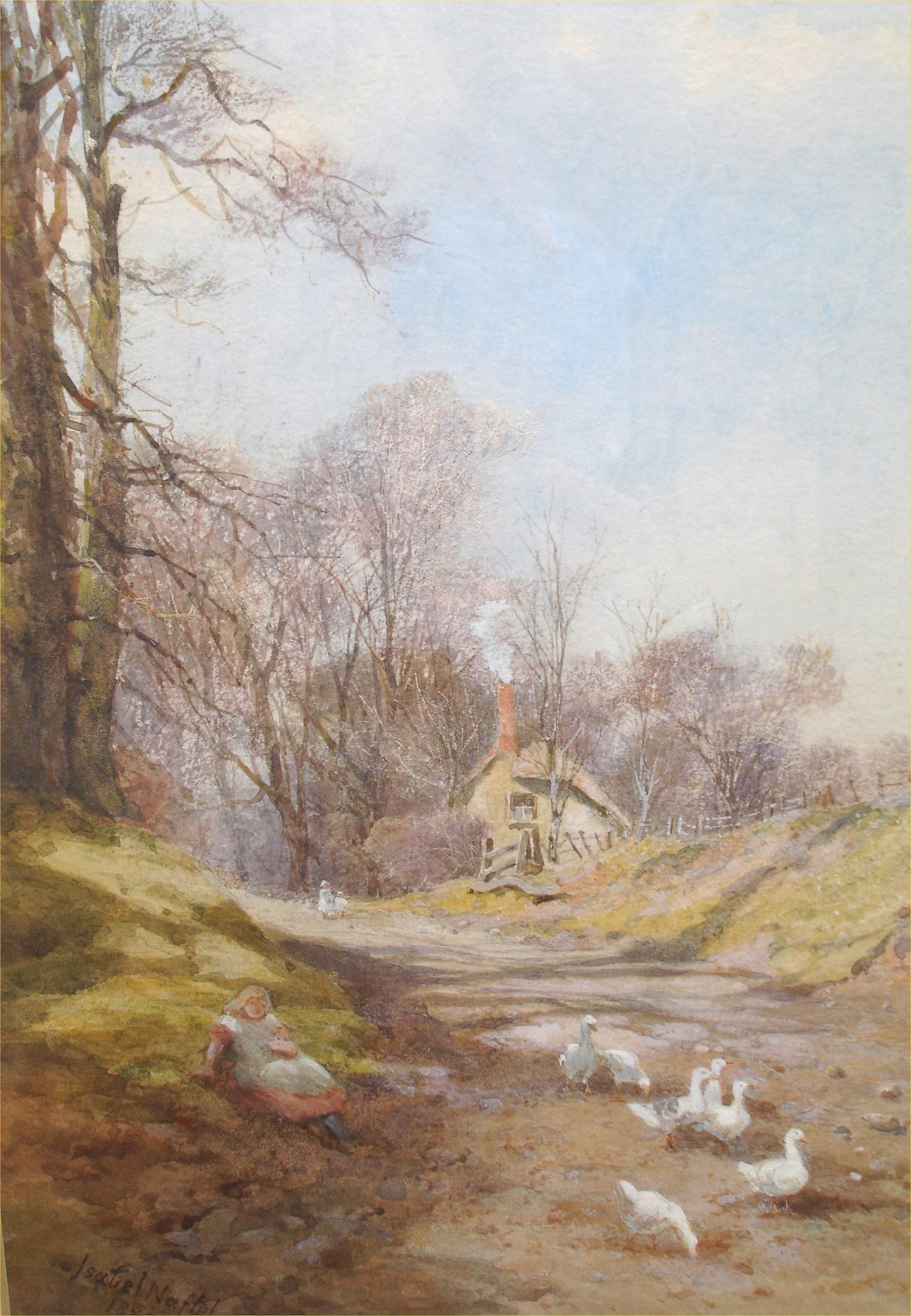 Watching the Geese - Painting by Isabel Naftel