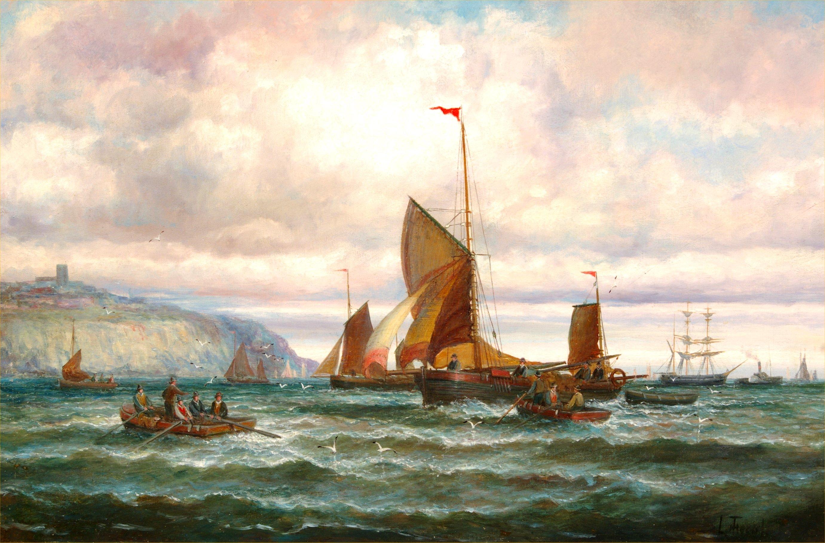 Mers agitées - Painting de William Thornley