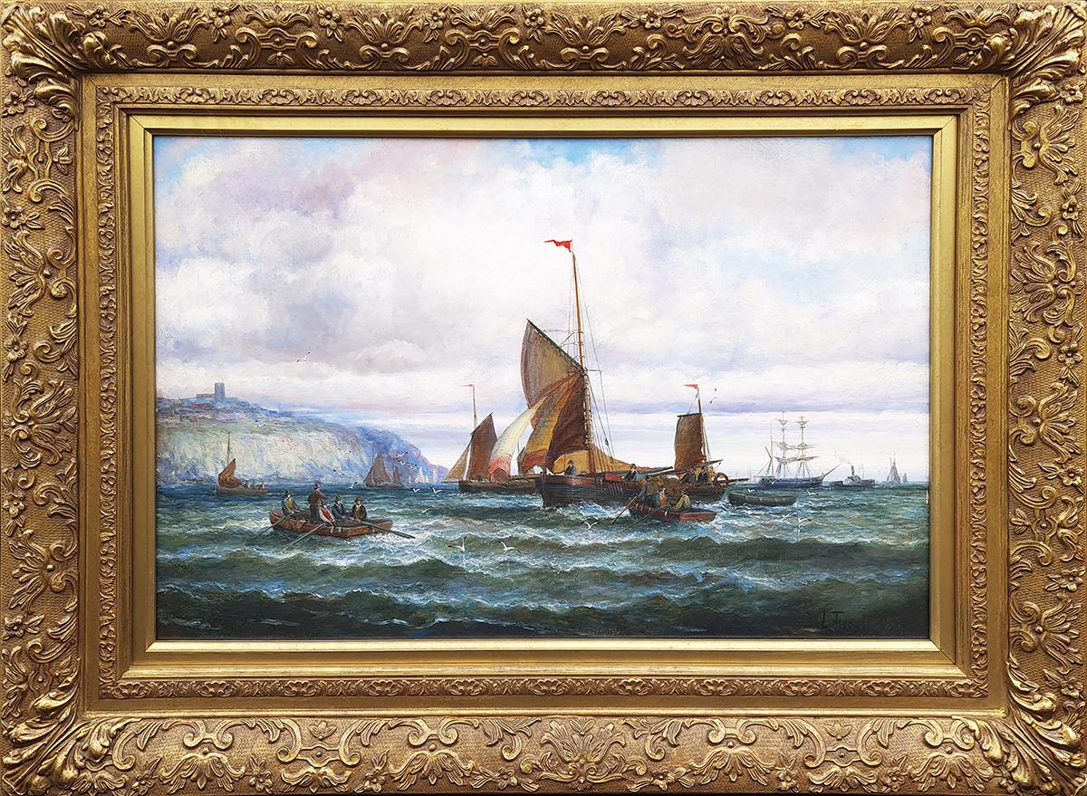 William Thornley Landscape Painting - Choppy Seas