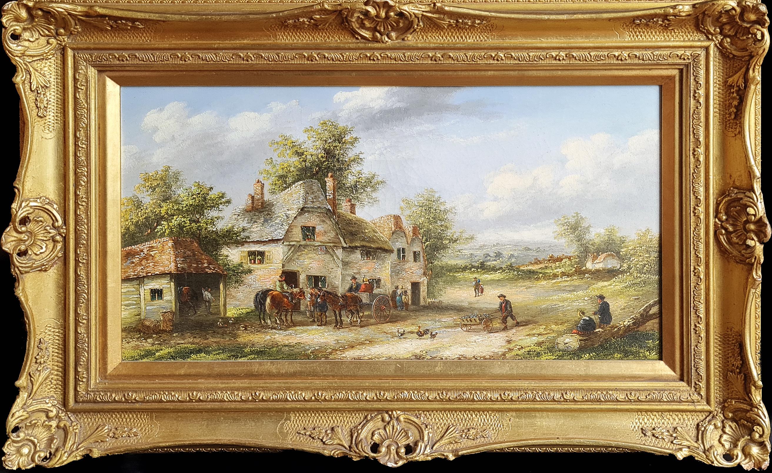 Figurative Painting di Edwin Masters - La vita del villaggio