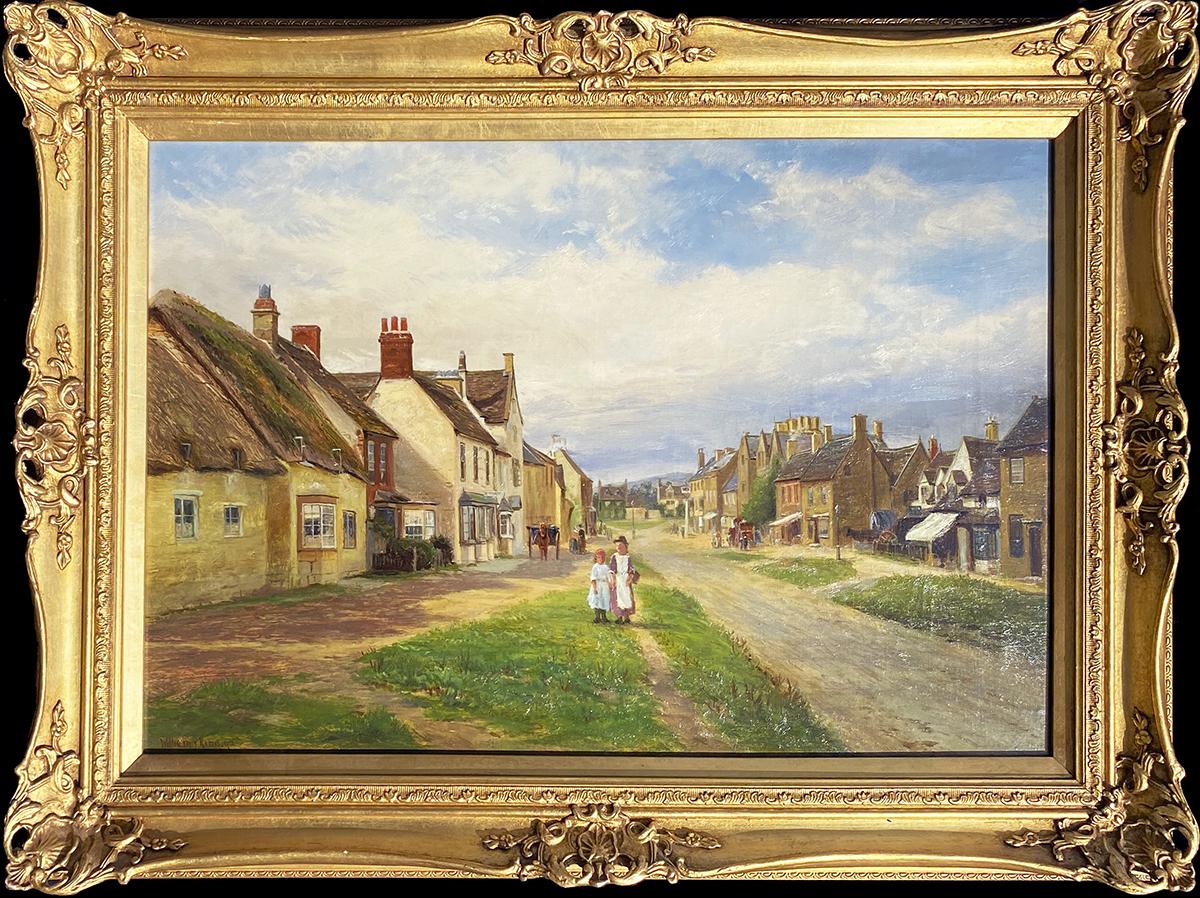 Figurative Painting di William Joseph King - High Street, Broadway
