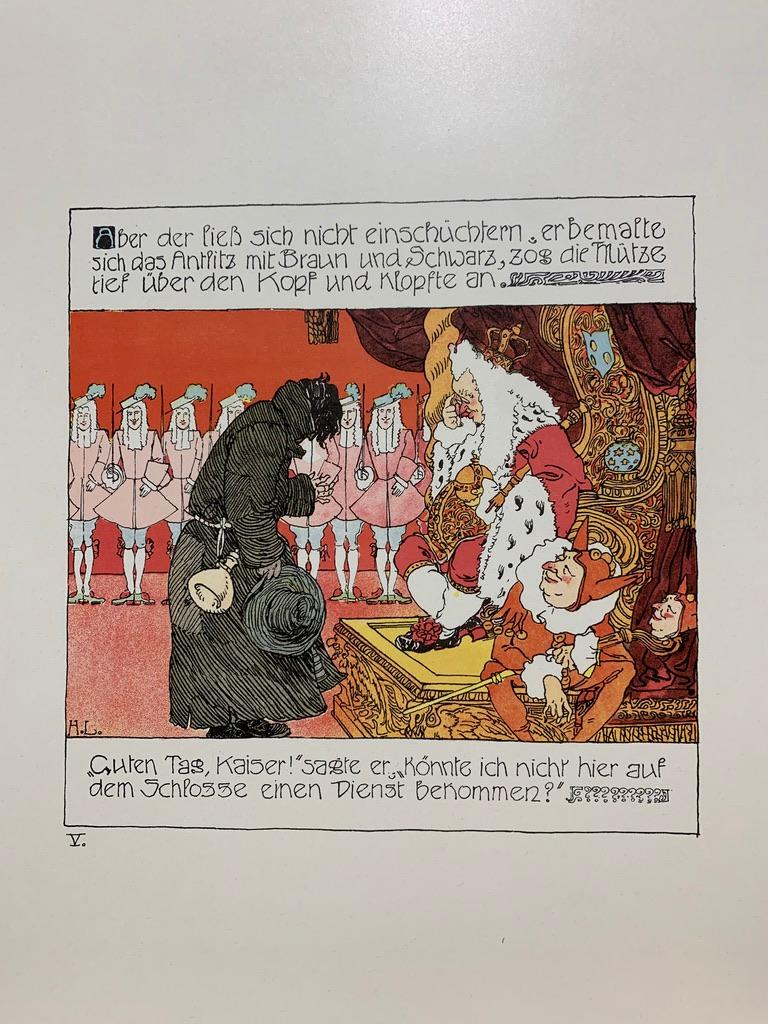 Die Prinzessin vnd der Schweinehirt - Art Nouveau Print by Heinrich Lefler