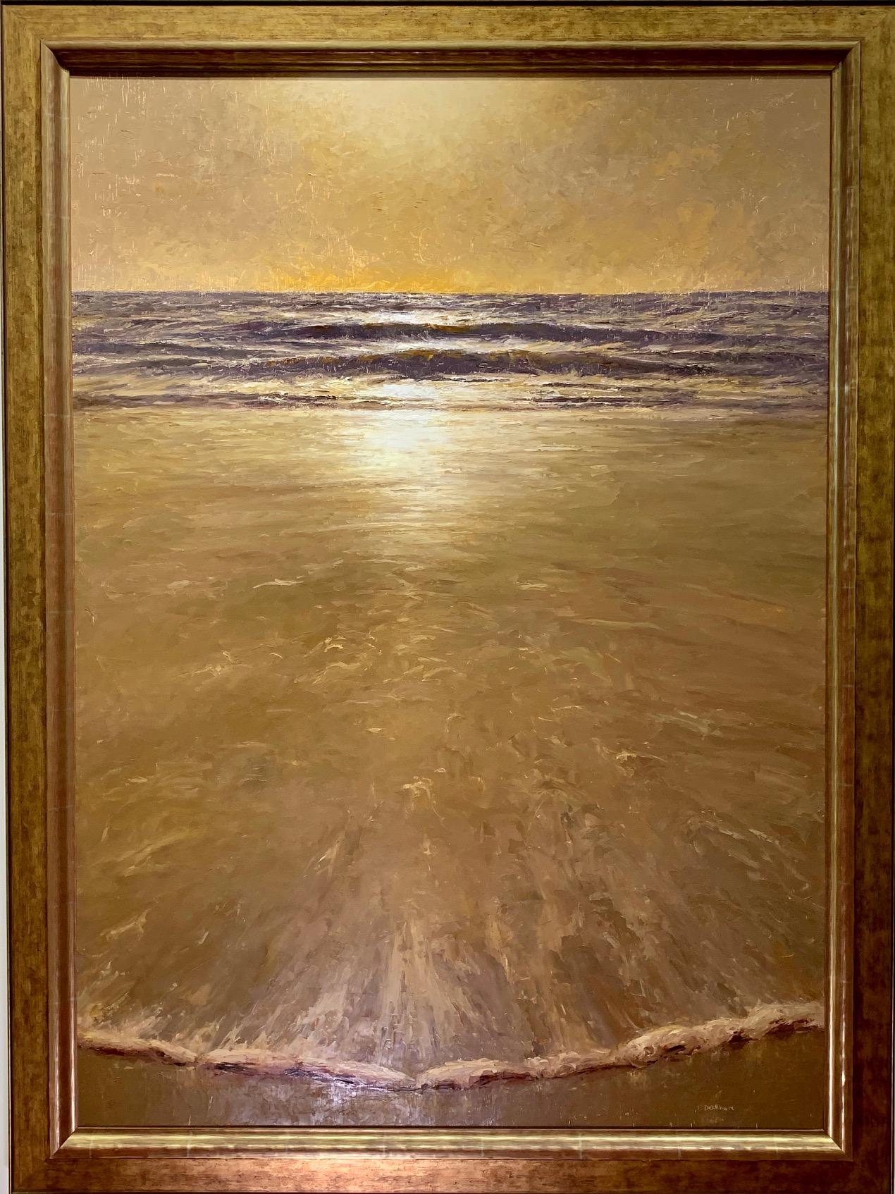 Trish Beckham Landscape Painting - Golden Sunrise