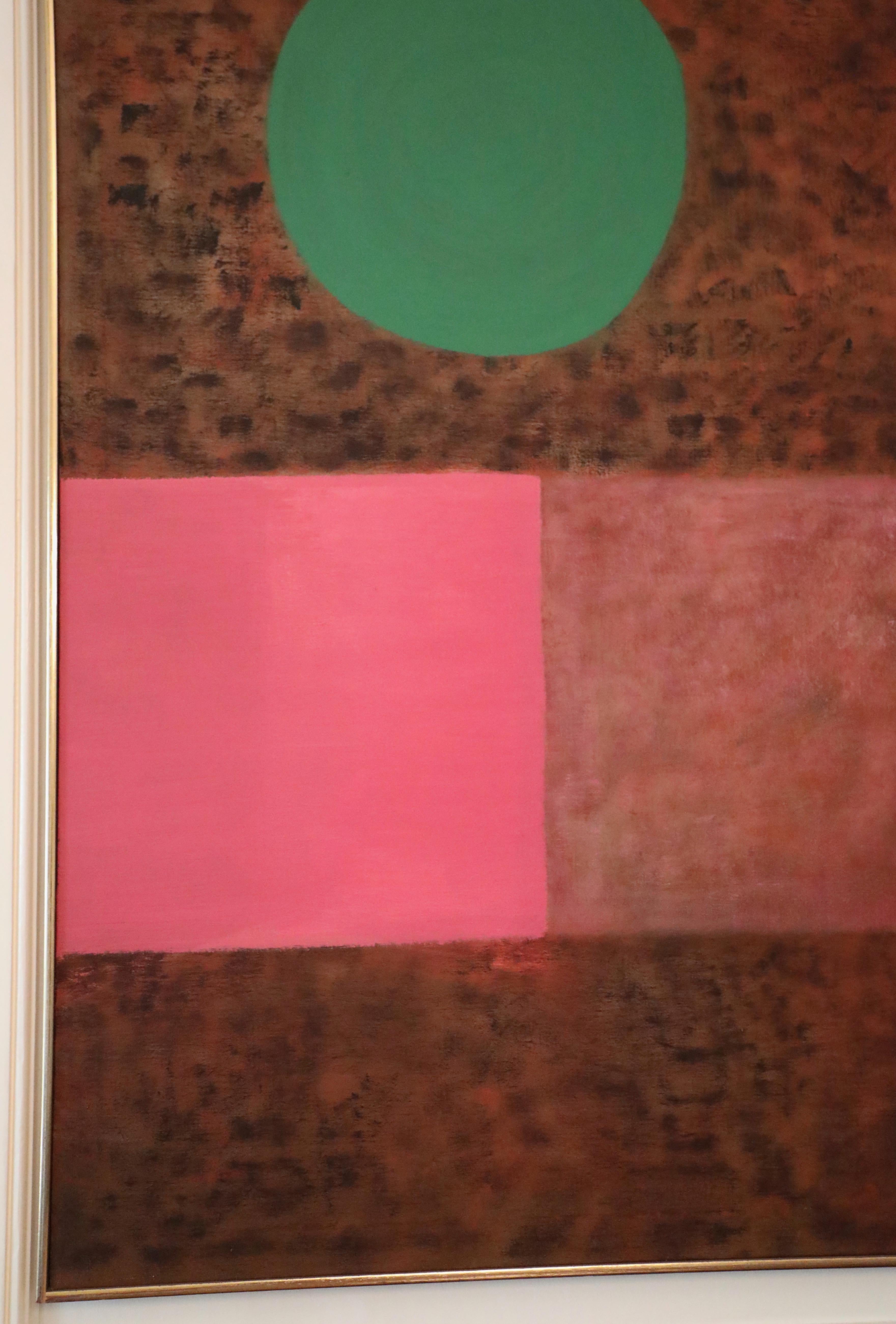 Elaine Kaufman Feiner, Abstract Oil on Canvas, Hudson I 1