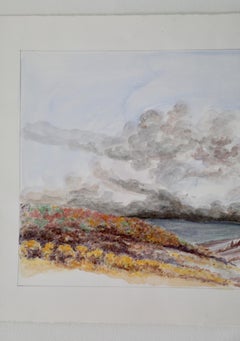 Watercolor and Pencil Landscape