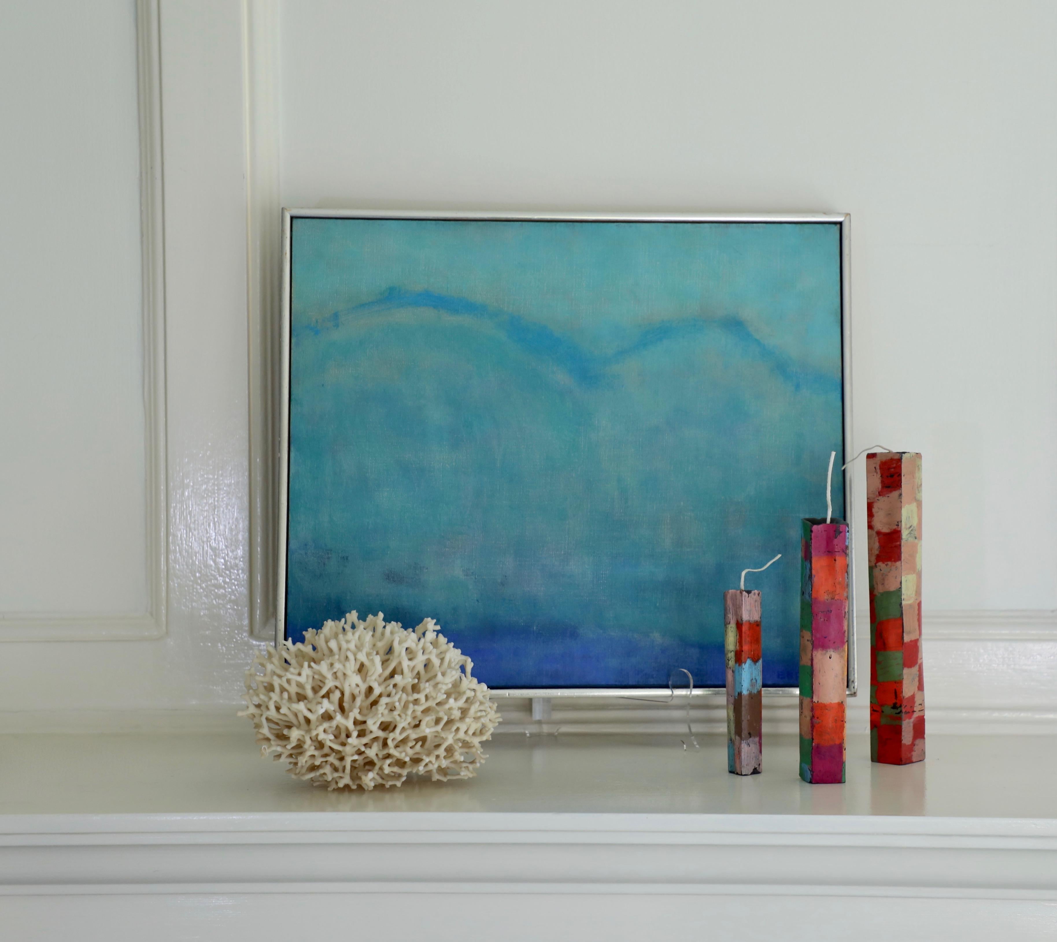 Abstracted Seascape Oil on Canvas, Barnstable - Painting by Elaine Kaufman Feiner