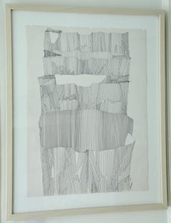 Salvatore Grippi, Ink and Pencil Drawing, Paper Bags