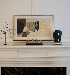 Mixed Media Abstract Collage on Paper