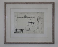 Sketchbook Page, Scenes from Venice