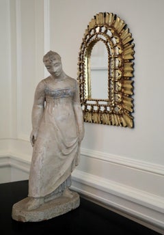 Glazed Terracotta Sculpture of a Woman