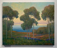 William Dorsey "Coastal Eucalyptus" Oil Landscape California Plein Air Framed