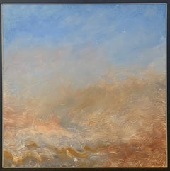 Mist in the Desert, Reginald Pollack Abstract Expressionist Oil on Masonite
