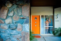 "Modernist Couple Behind Window" James Schnepf Modernism Photograph Palm Springs