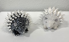 Sculpture Hedgehog Mini d'Eddy Maniez en céramique siliconée Swarovski