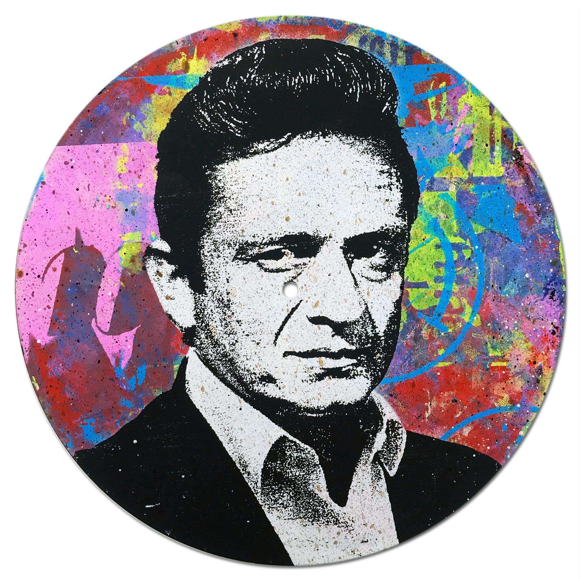 Johnny Cash Vinyl 1-10, Greg Gossel Pop Art LP Record (Singles & Sets Available) For Sale 1