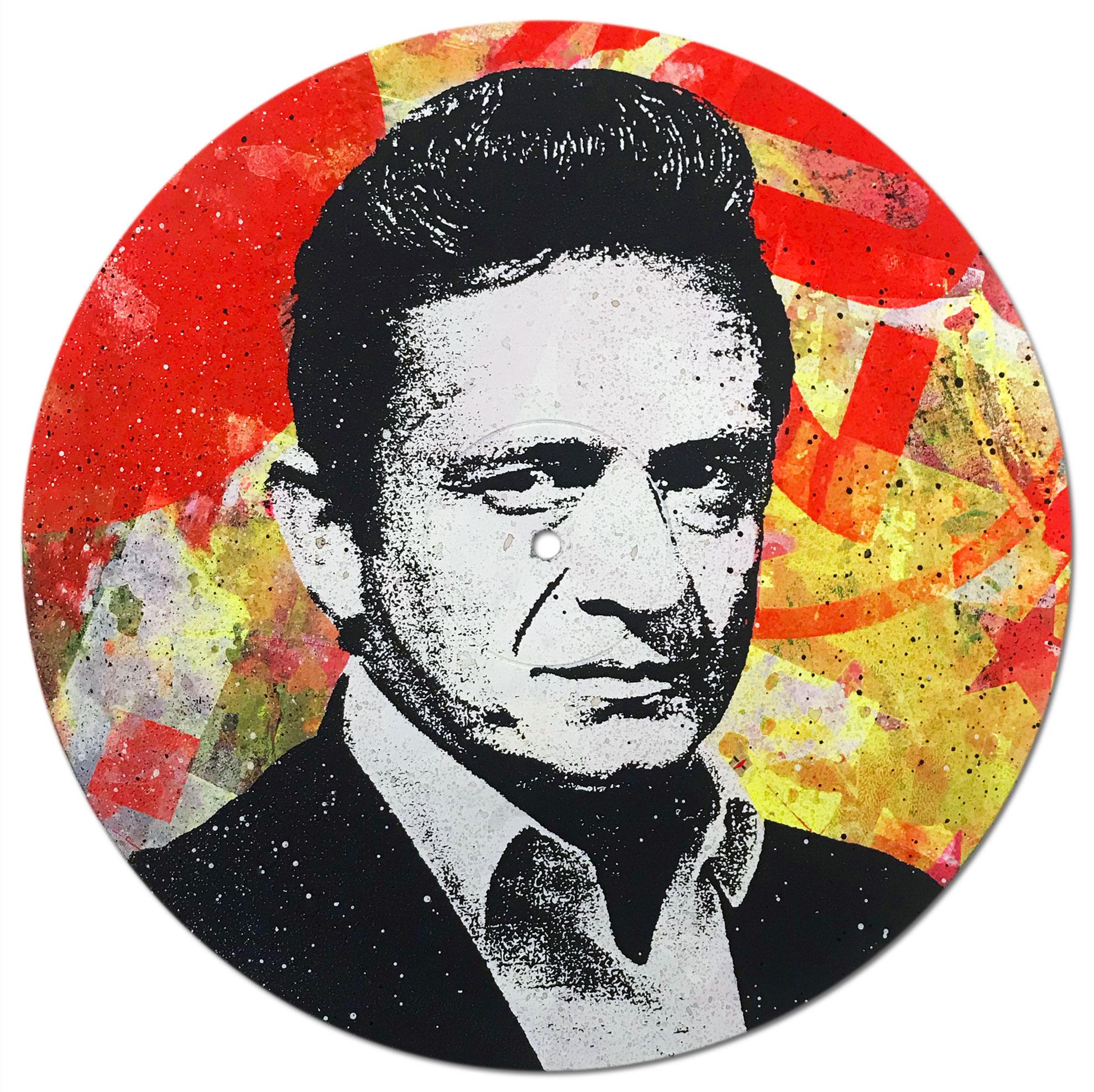 Johnny Cash Vinyl 1-10, Greg Gossel Pop Art LP Record (Singles & Sets Available) For Sale 3