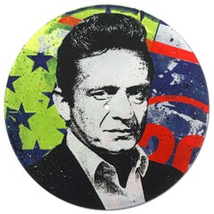Johnny Cash Vinyl 1-10, Greg Gossel Pop Art LP Record (Singles & Sets Available)