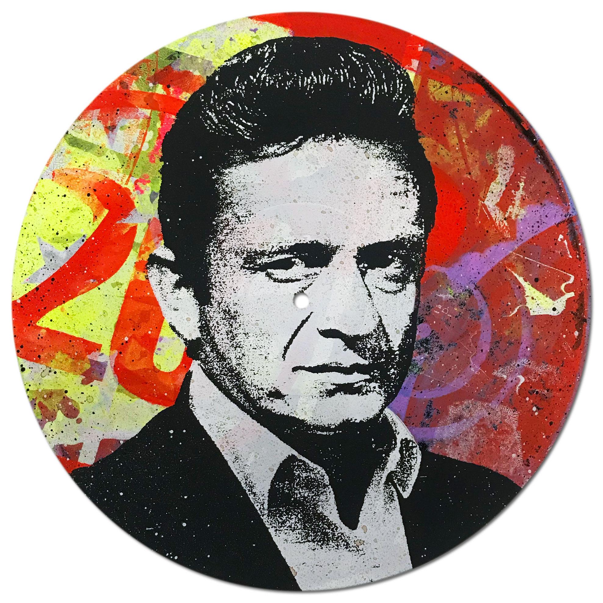 Johnny Cash Vinyl 1-10, Greg Gossel Pop Art LP Record (Singles & Sets Available) For Sale 4