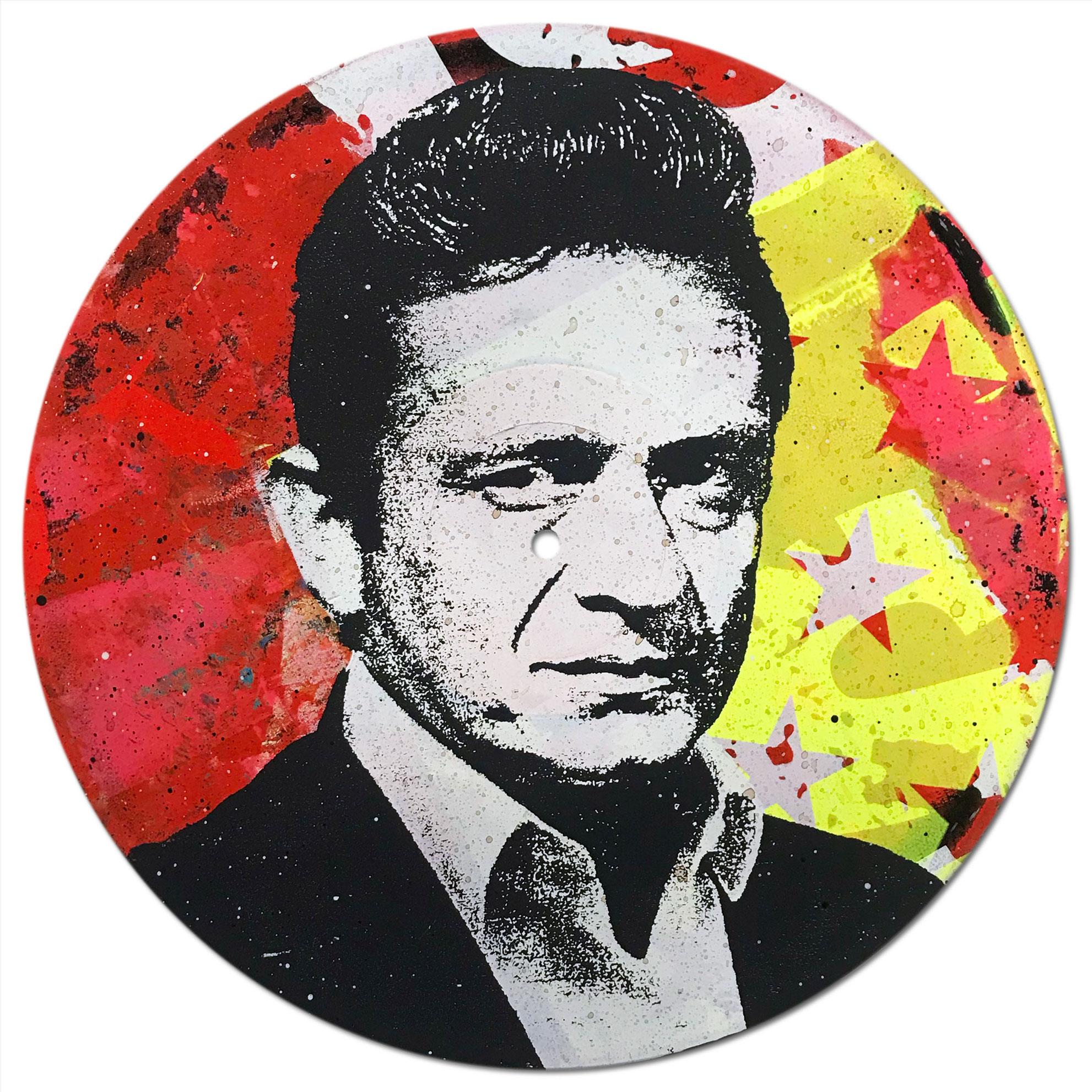 Johnny Cash Vinyl 1-10, Greg Gossel Pop Art LP Record (Singles & Sets Available) For Sale 5