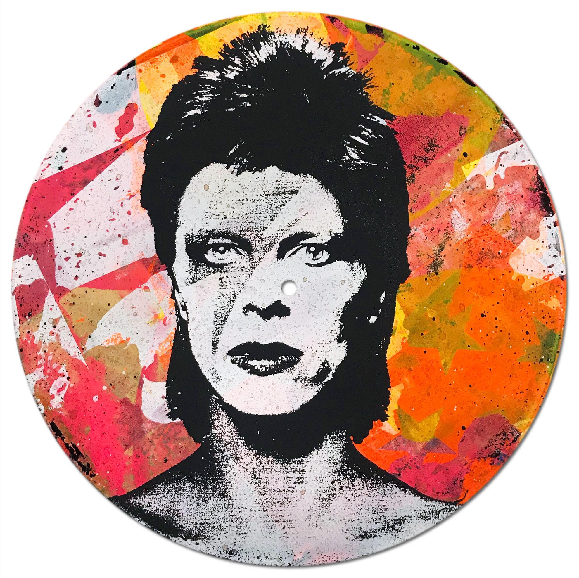 David Bowie Vinyl 1-10, Greg Gossel Pop Art LP Record (Singles & Sets Available) For Sale 3