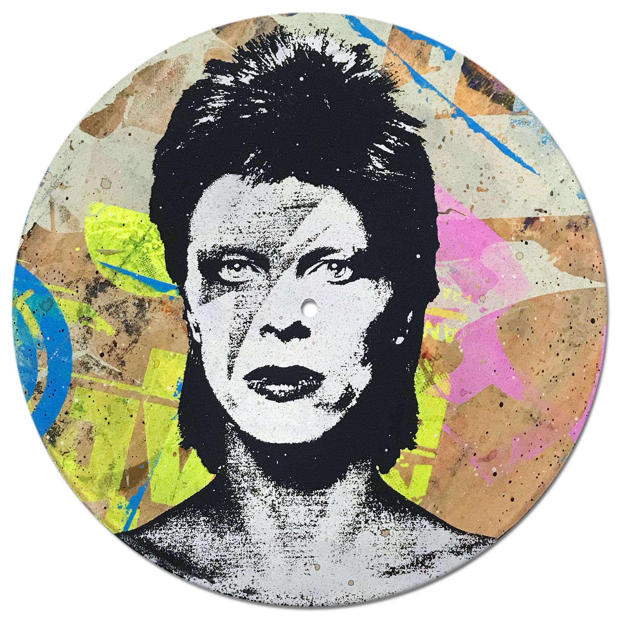 David Bowie Vinyl 1-10, Greg Gossel Pop Art LP Record (Singles & Sets Available) For Sale 4