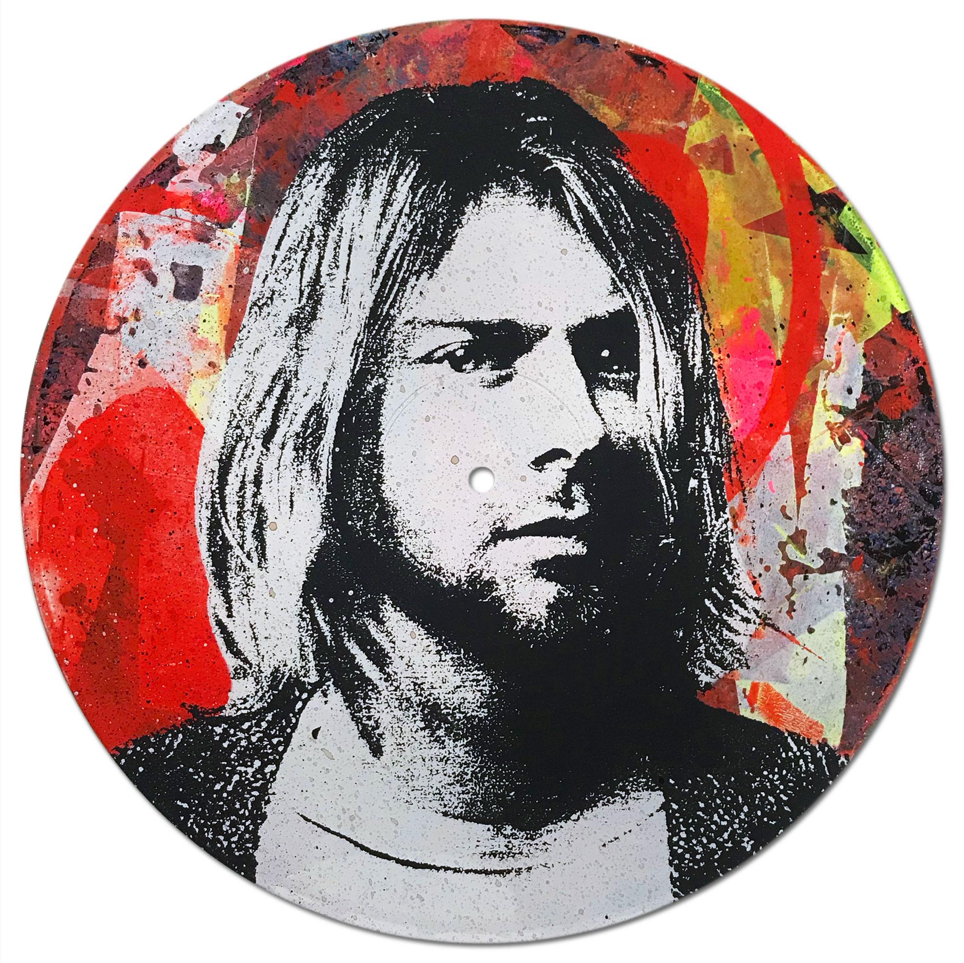 Kurt Cobain Vinyl 1-10, Greg Gossel Pop Art LP Record (Singles & Sets Available) For Sale 4