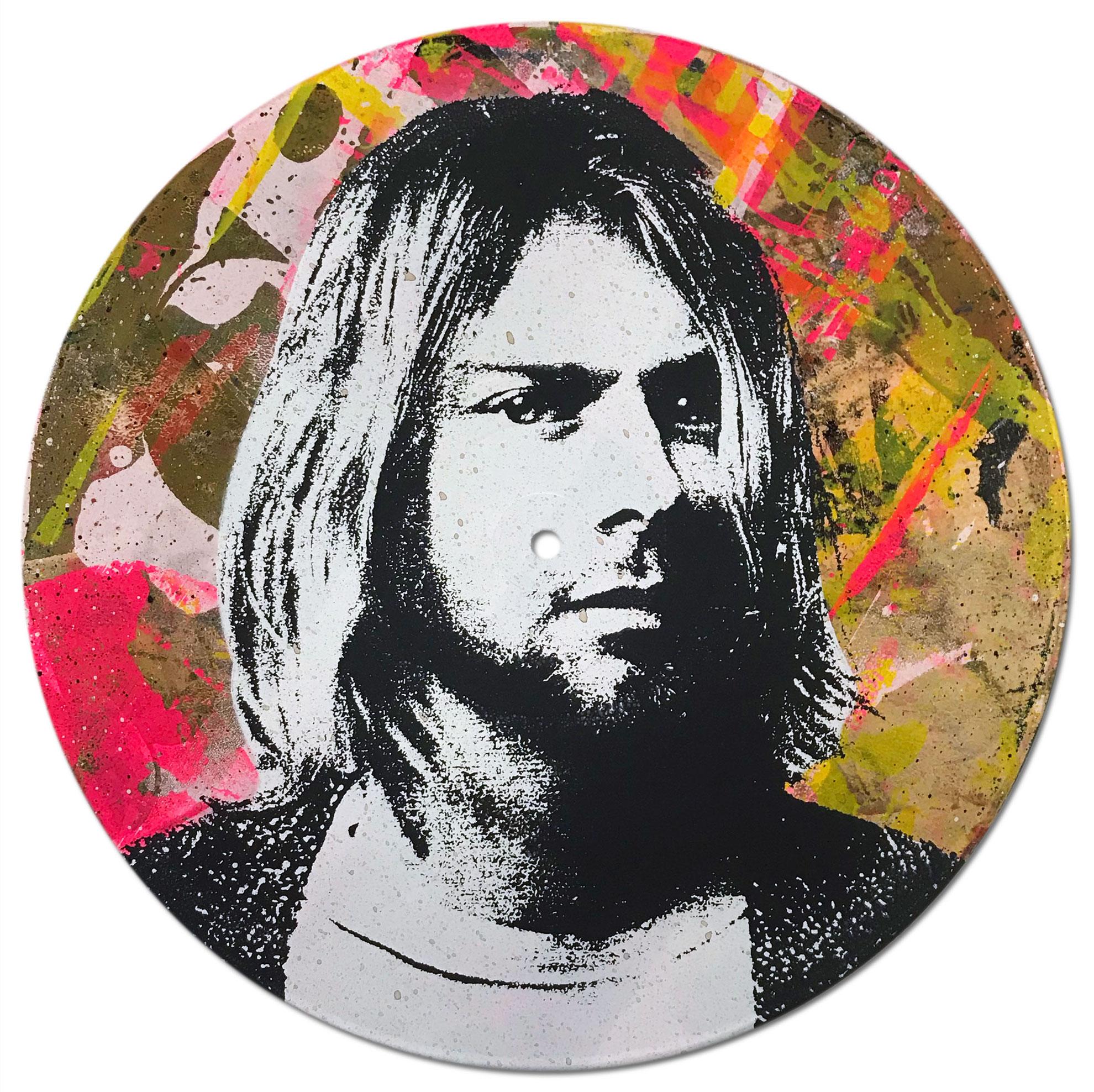 Kurt Cobain Vinyl 1-10, Greg Gossel Pop Art LP Record (Singles & Sets Available) For Sale 1