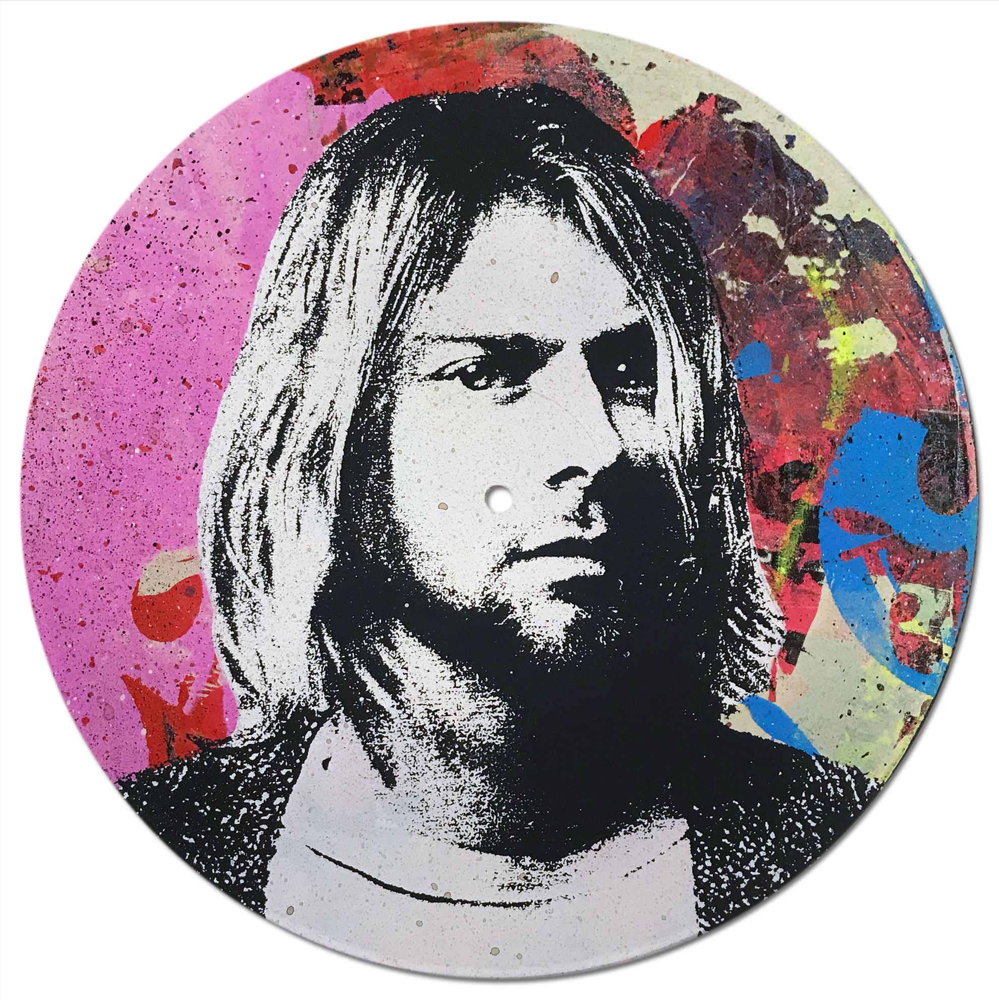 Kurt Cobain Vinyl 1-10, Greg Gossel Pop Art LP Record (Singles & Sets Available) For Sale 2