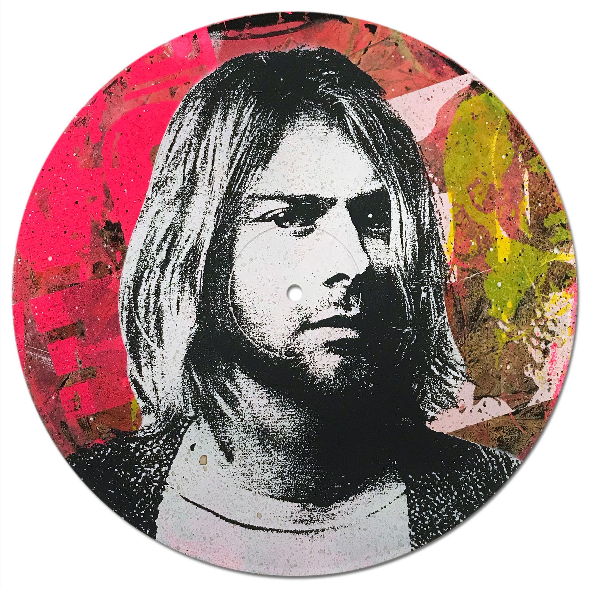Kurt Cobain Vinyl 1-10, Greg Gossel Pop Art LP Record (Singles & Sets Available) For Sale 3