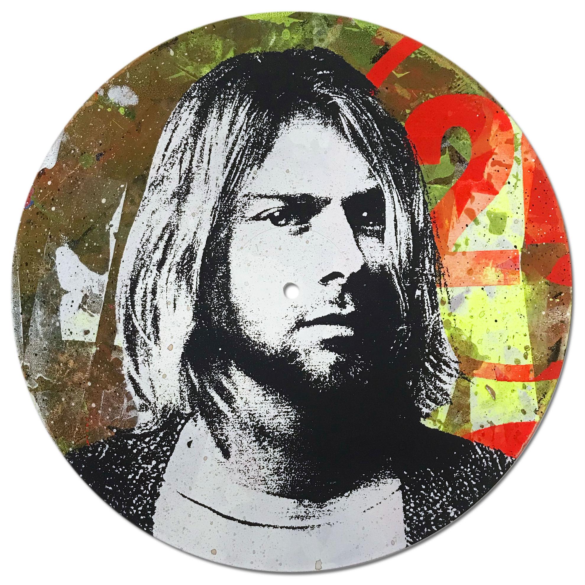 Kurt Cobain Vinyl 1-10, Greg Gossel Pop Art LP Record (Singles & Sets Available) For Sale 5