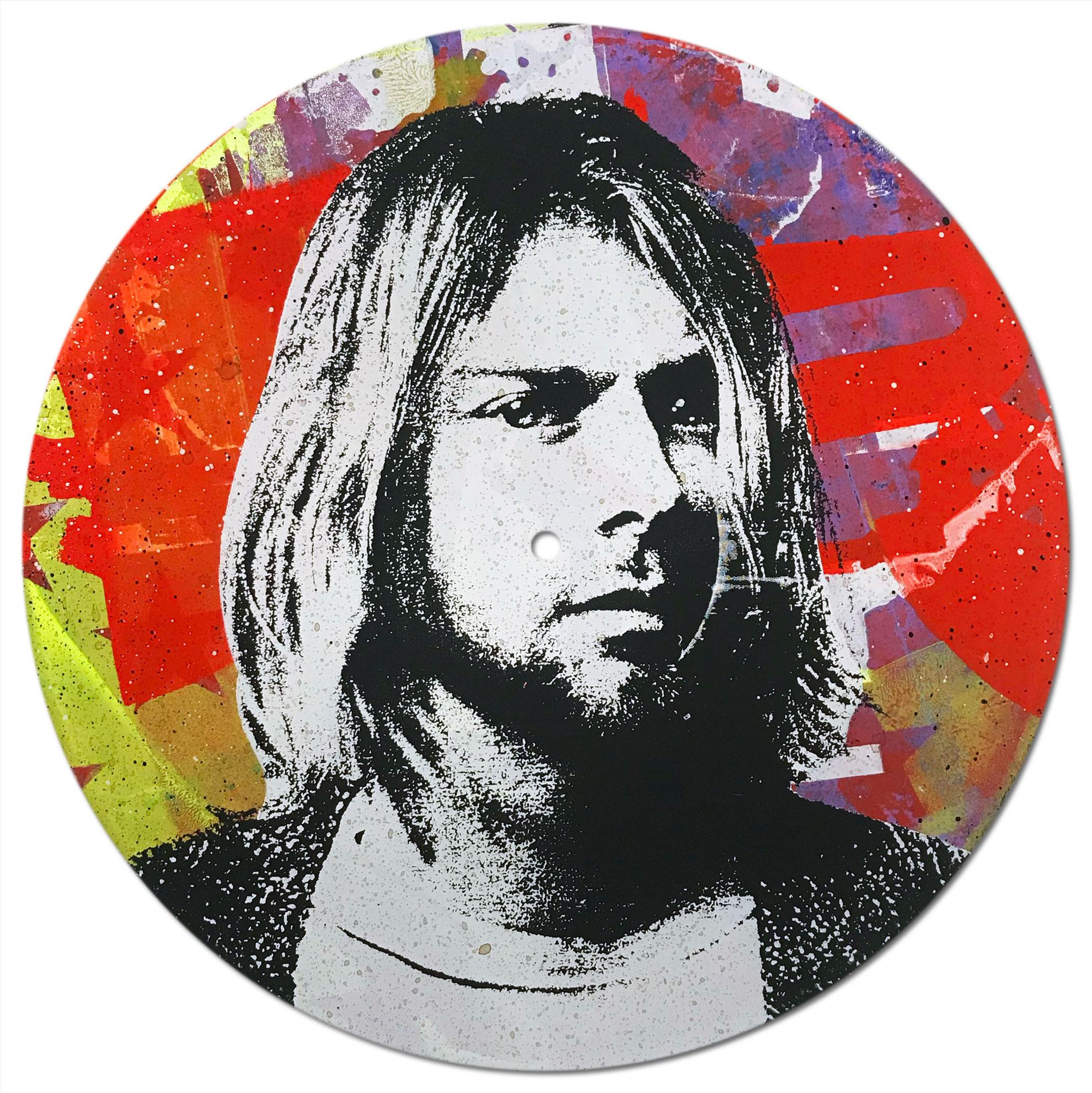 Kurt Cobain Vinyl 1-10, Greg Gossel Pop Art LP Record (Singles & Sets Available) For Sale 6