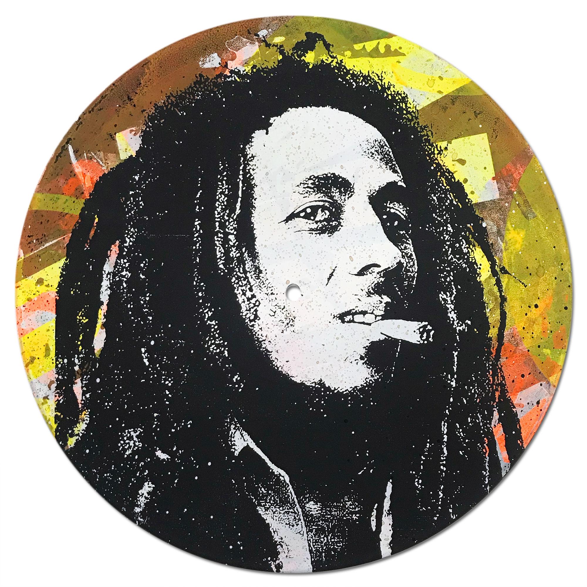 Bob Marley Vinyl 1-10, Greg Gossel Pop Art LP Record (Singles & Sets Available) For Sale 1