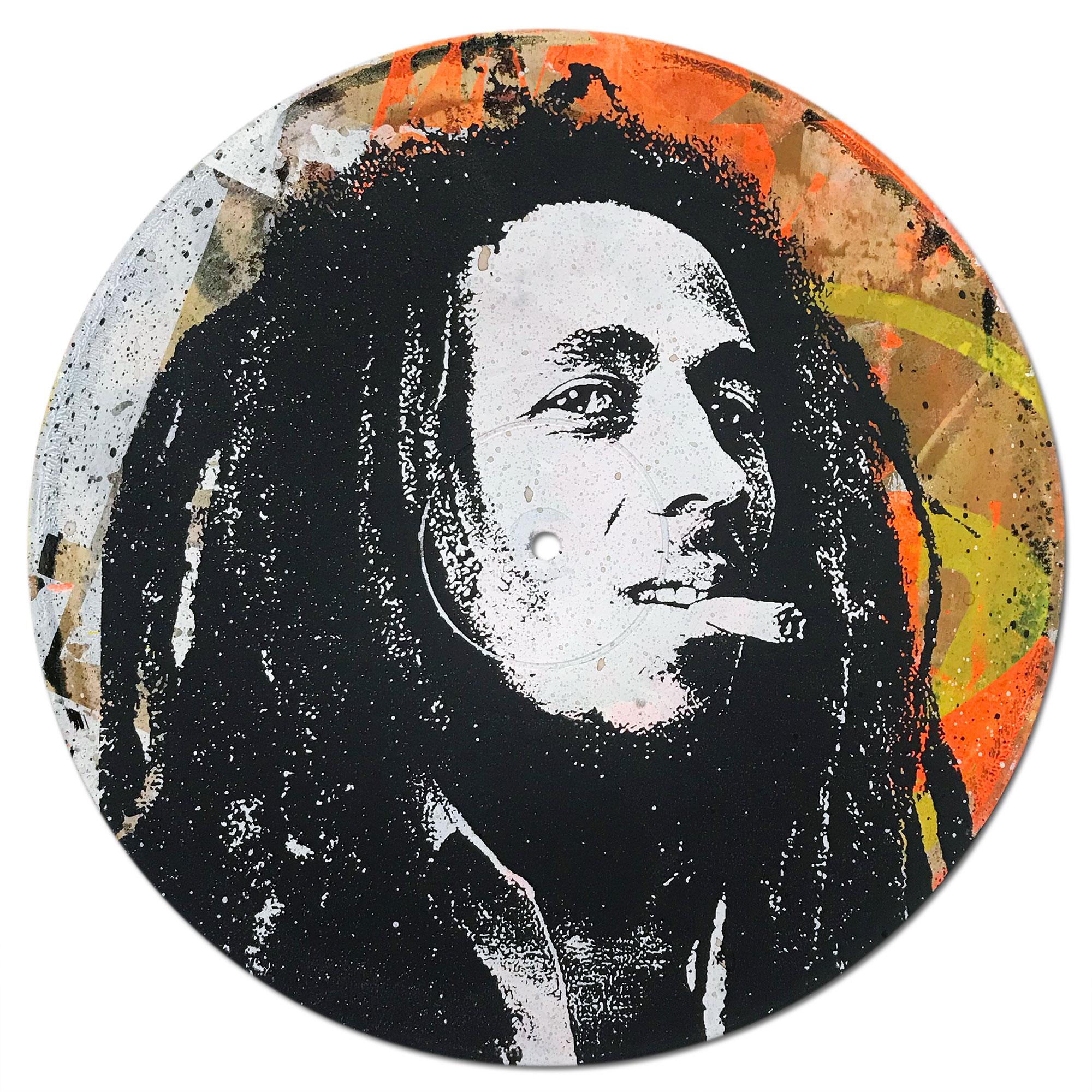 Bob Marley Vinyl 1-10, Greg Gossel Pop Art LP Record (Singles & Sets Available) For Sale 5