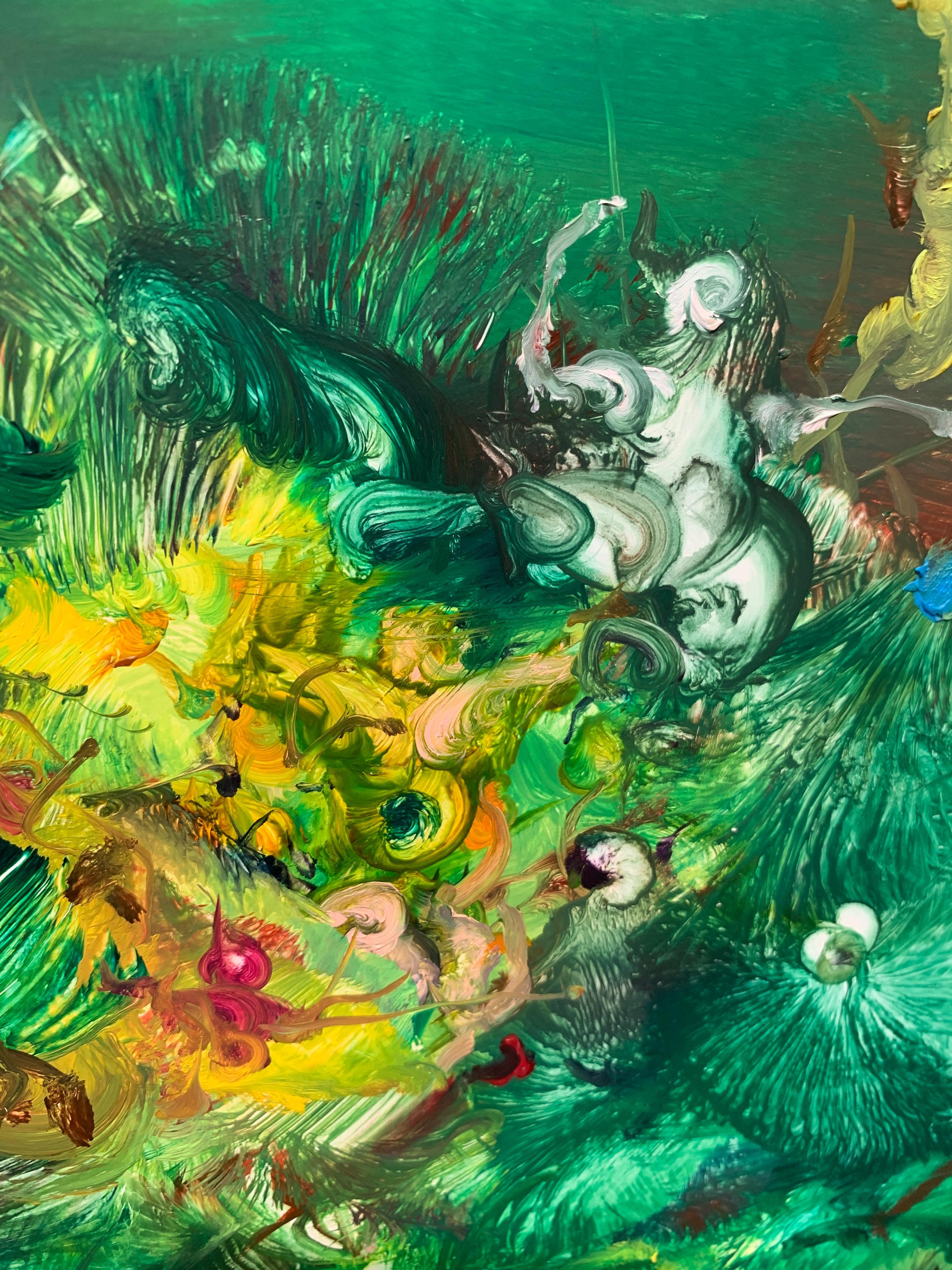 Green and Gold, Reginald Pollack Abstract Expressionist Oil Masonite Meadow

Oil on Masonite painting by late American Artist Reginald Pollack.

This painting is from the artist's personal collection, and is being offered for sale in consultation