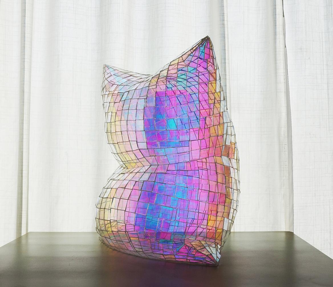 Glass Pillow II (Holographic), Colin Roberts Plexiglass Sculpture Transparent 1
